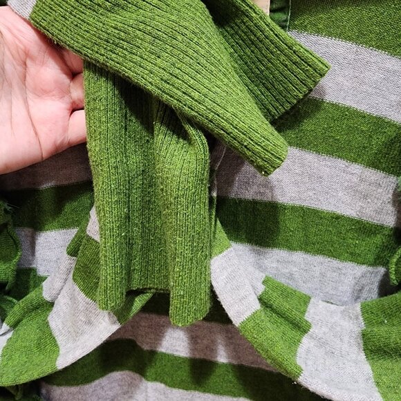 Hollister  Women Cardigan Size Medium90s Style Green Grey Casual Long Sleeve - Picture 8 of 10